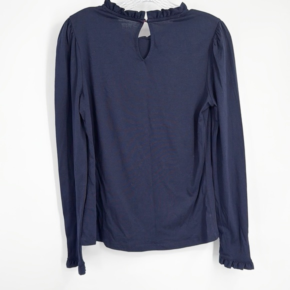 Boden Supersoft Frill Detail Top size 6 Navy Blue NWOT - Picture 5 of 15